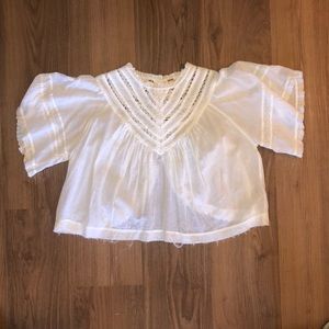free people white boho top